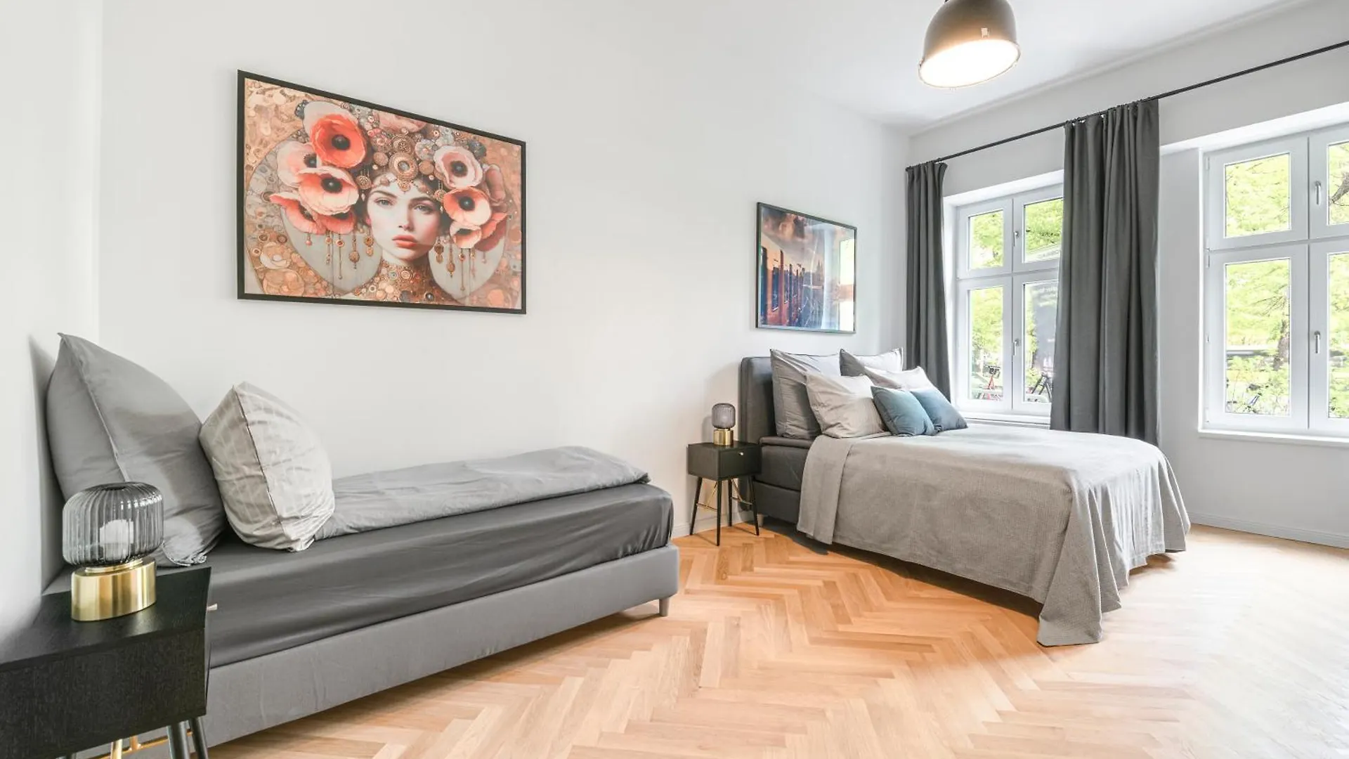 The Bornholmer - 2 Schlafzimmer Ein Whzimmer, Gruppen- & Familienfreundlich Bis 8 Personen Německo