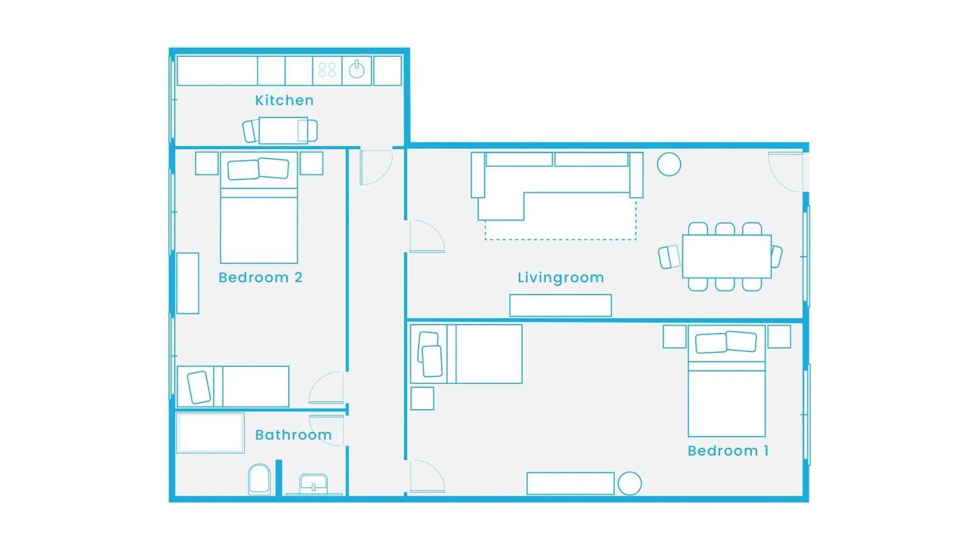 The Bornholmer - 2 Schlafzimmer Ein Whzimmer, Gruppen- & Familienfreundlich Bis 8 Personen 0*, Берлин Германия